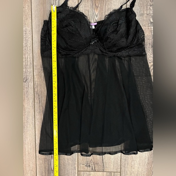 Y2K Vintage Intimate Attitudes Black Babydoll Lingerie – Size 3X - Picture 7 of 11